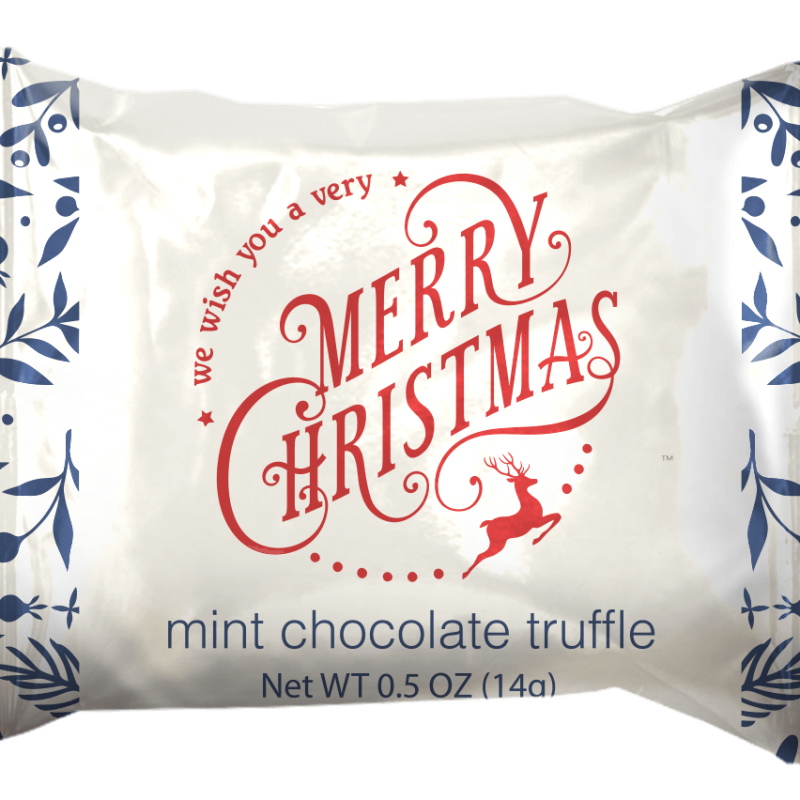 Merry Christmas Chocolate Truffles
